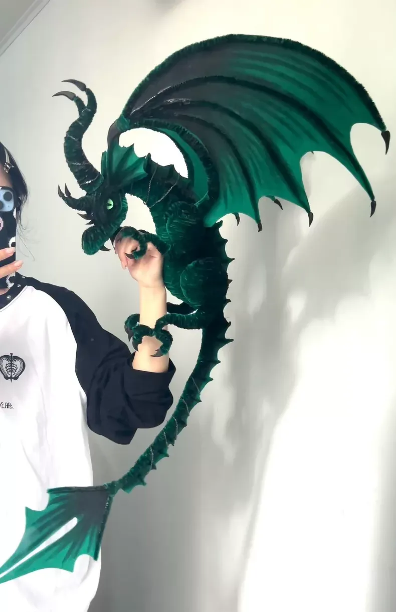 Green Pipe Cleaner Dragon